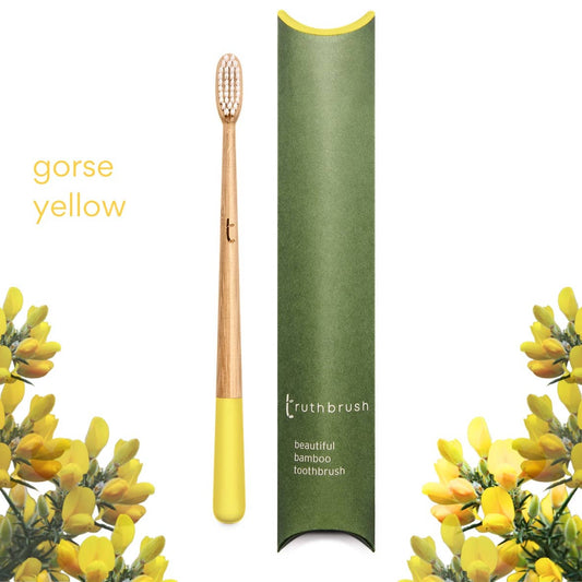 Gorse Yellow Truthbrush with Soft Castor Oil Bristles