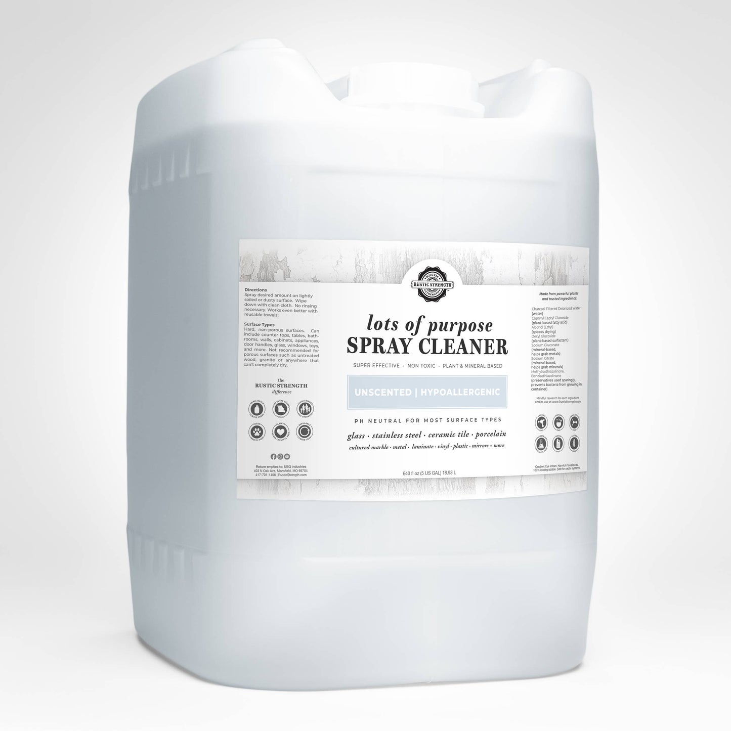 Rustic Strength: Multi-Purpose Spray Cleaner | Lemon Lime Orange Grapefruit