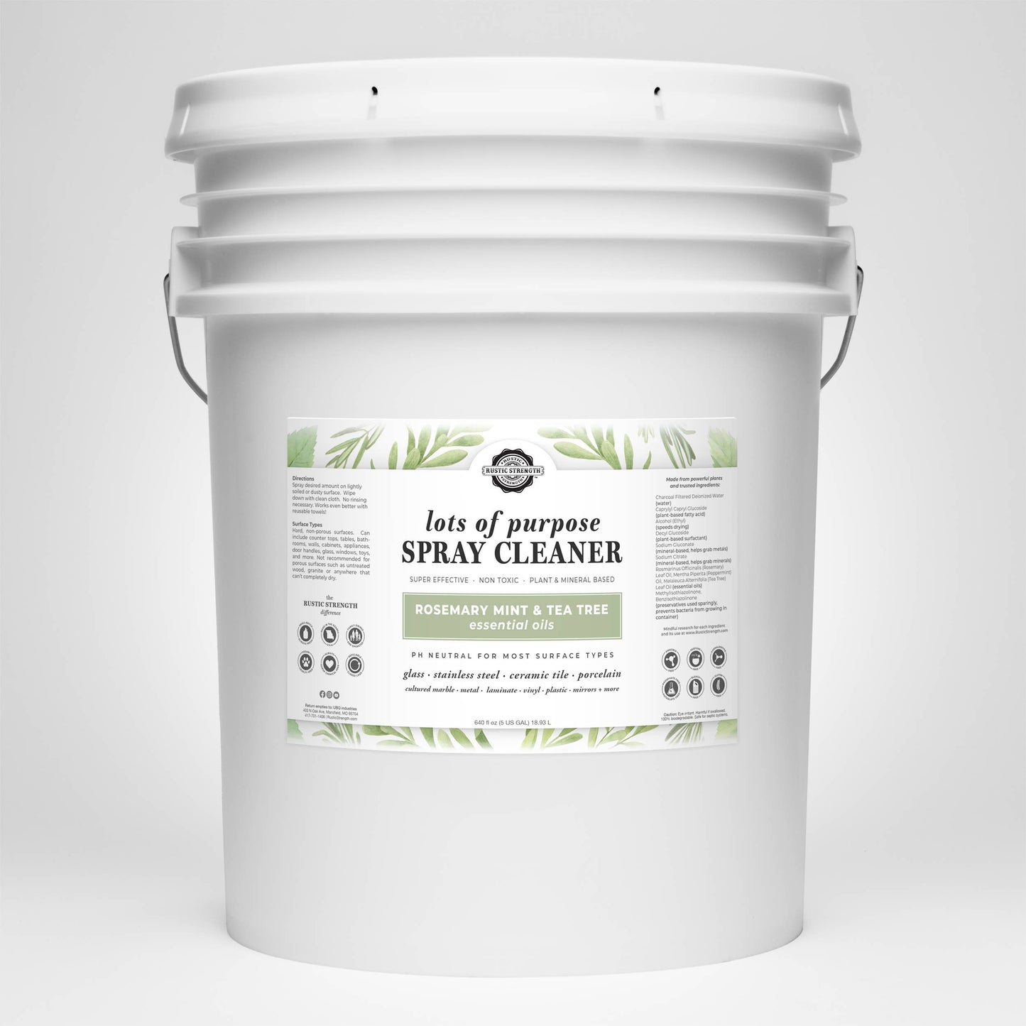 Rustic Strength: Multi-Purpose Spray Cleaner | Lemon Lime Orange Grapefruit