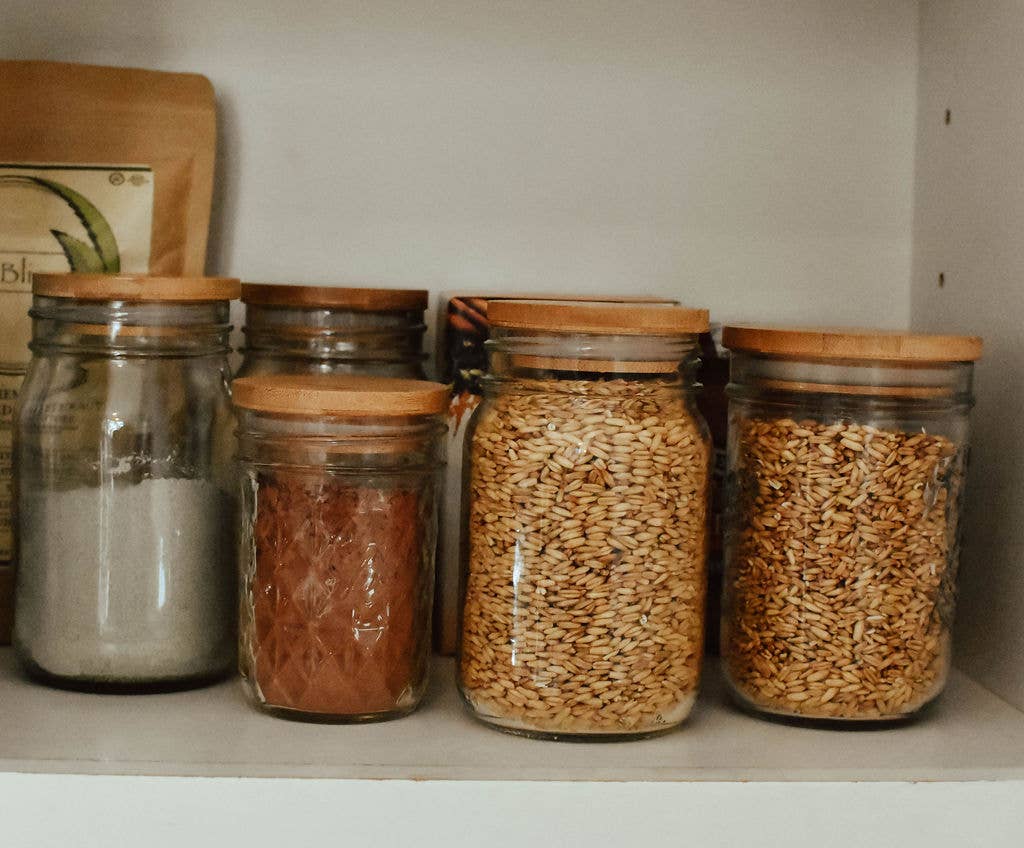 Bamboo Jar Lid Wide Mouth