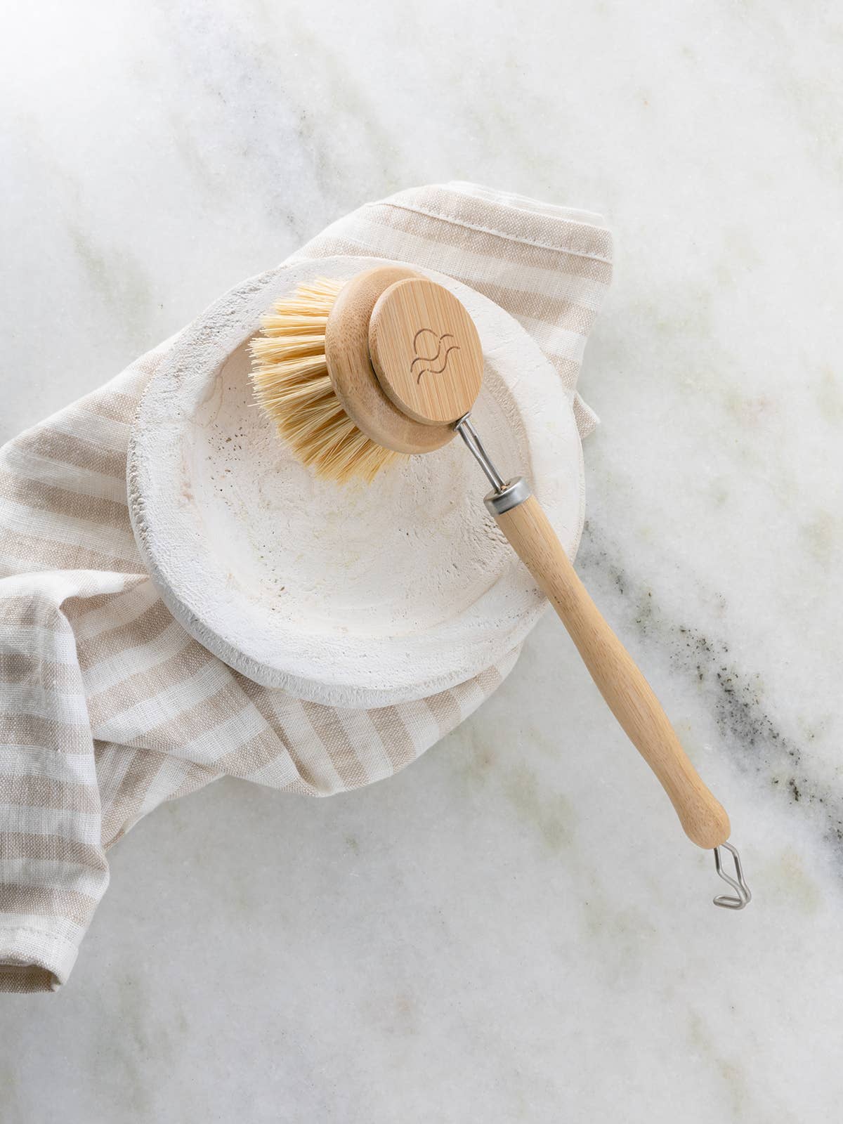 Earth Ahead: Sisal Bamboo Dish Brush with Replaceable Head – Wide Design