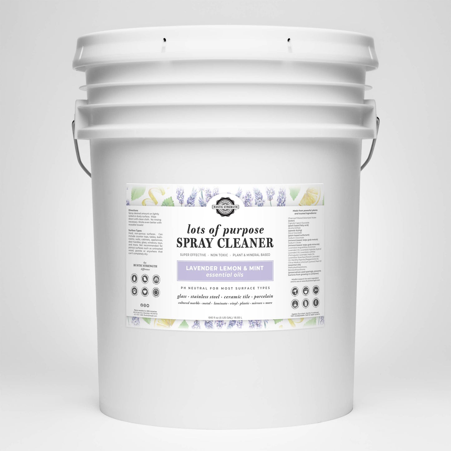 Rustic Strength: Multi-Purpose Spray Cleaner | Lemon Lime Orange Grapefruit