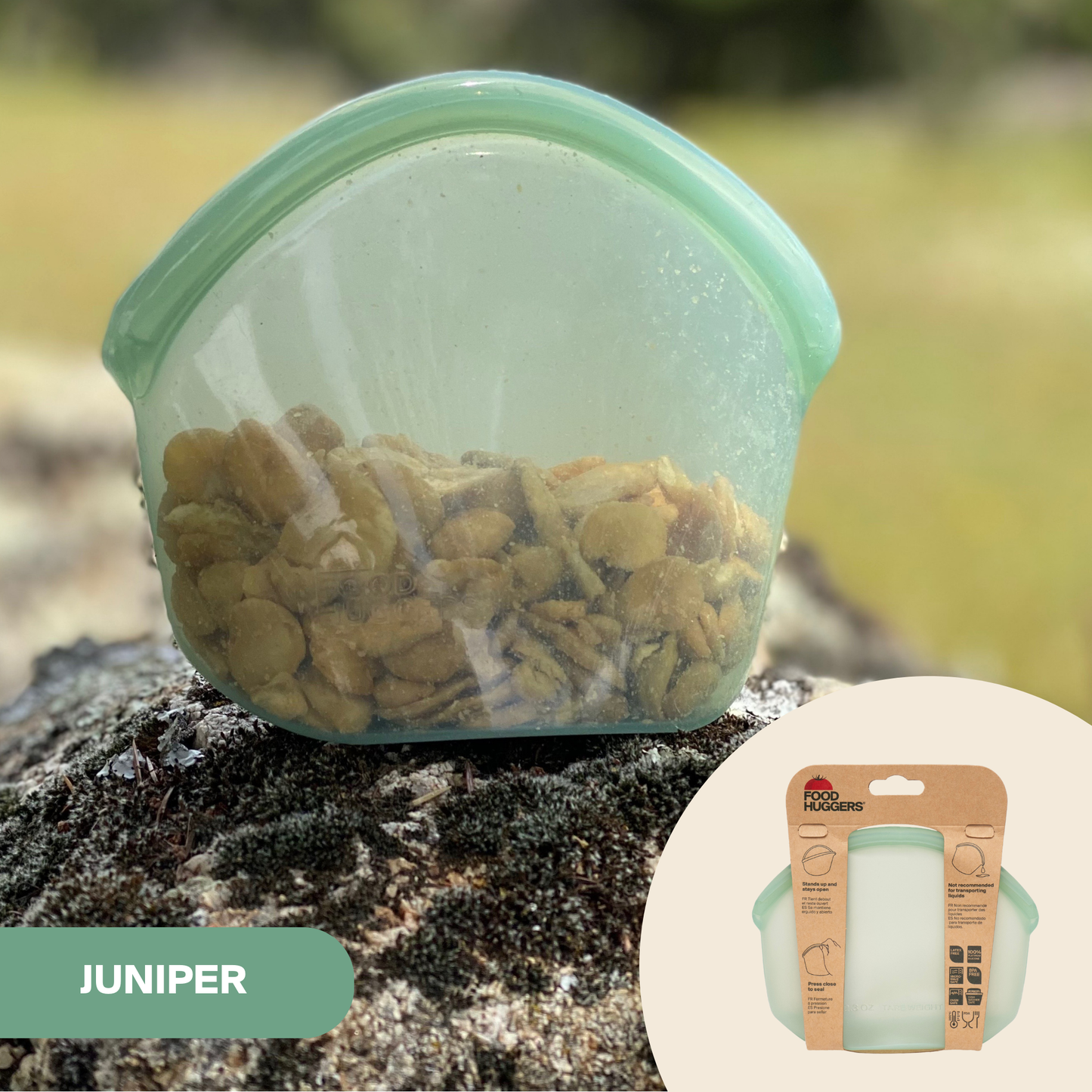 Food Huggers Hugger Bags- Juniper 400ml - 13oz