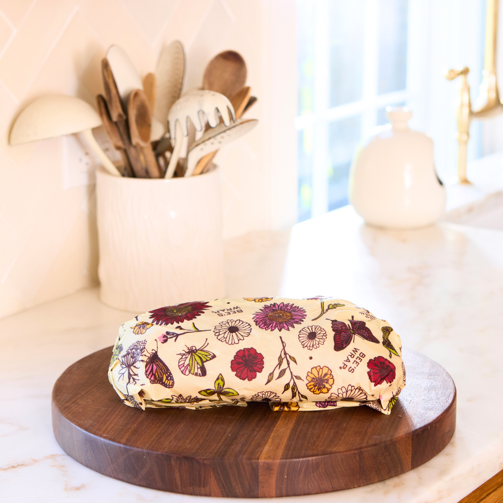 Bee's Wrap: Bread Wrap - Meadow Magic, Vegan Plant Based Wax