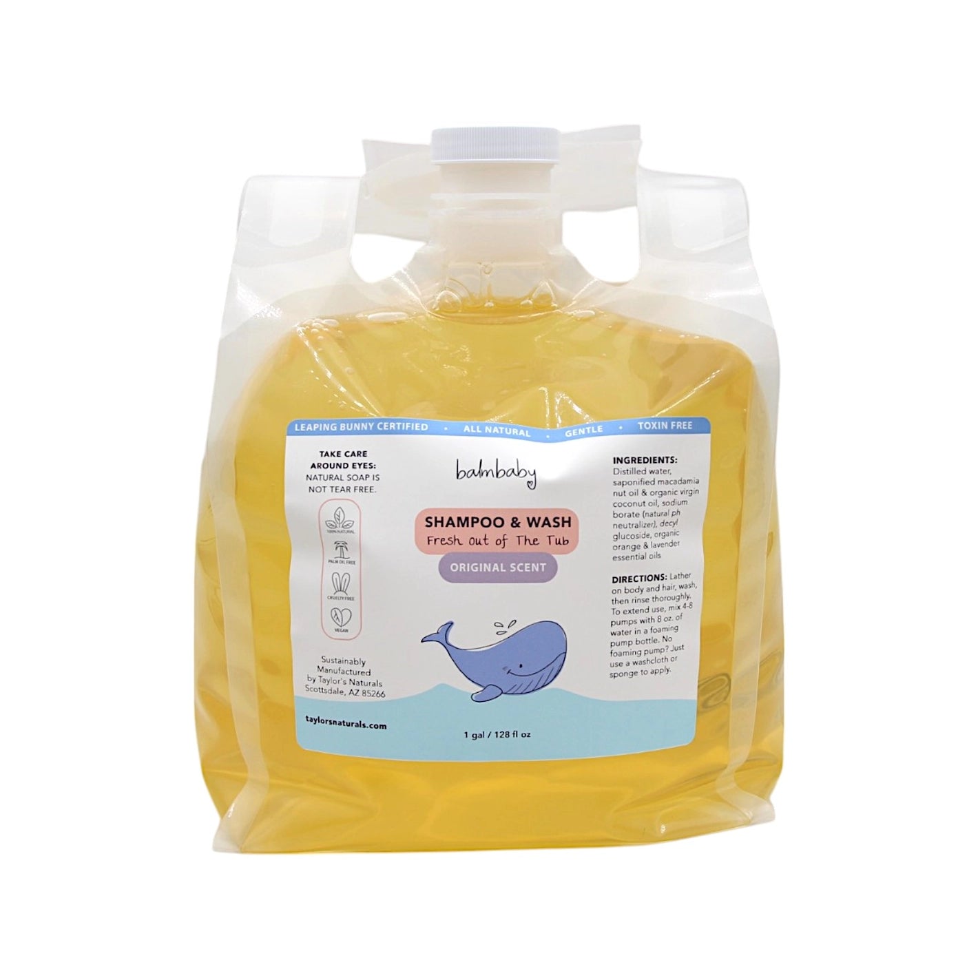 Natural Baby Wash/Shampoo, Original (Lavender/Orange) Taylor's Naturals | Tiny Tulip Haus