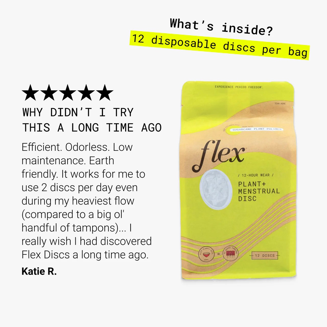Flex Plant+ Disposable Menstrual Disc