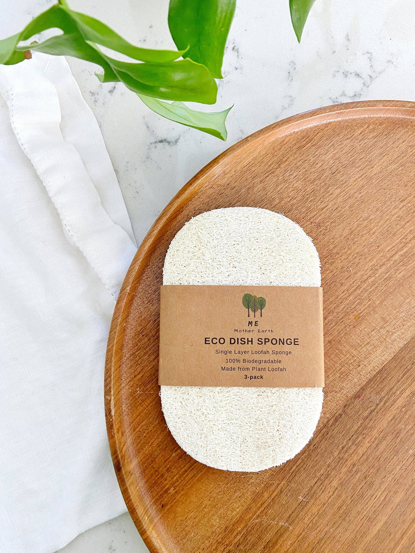 Me Mother Earth: Compostable Eco Dish Sponge, 3-Pack
