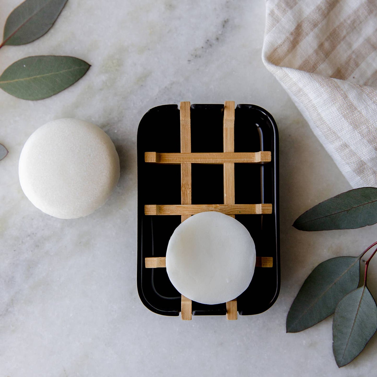 Earth Ahead: Biodegradable Soap Dish Tray - Black