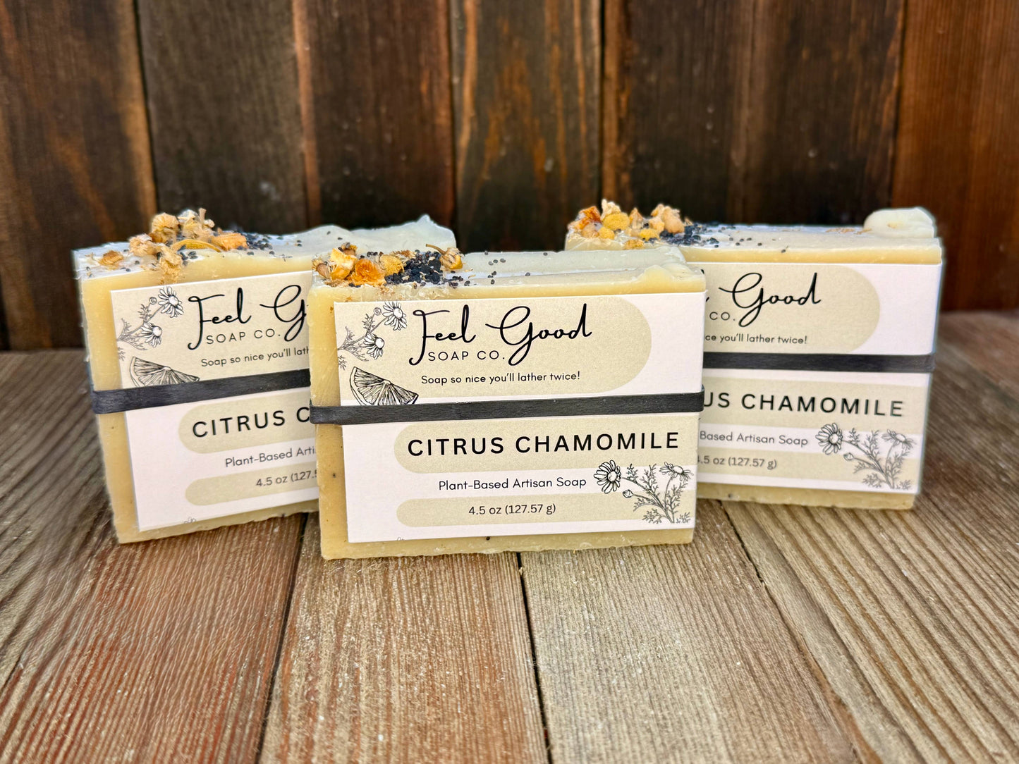 Citrus Chamomile Organic Coconut Milk & Shea Butter Soap