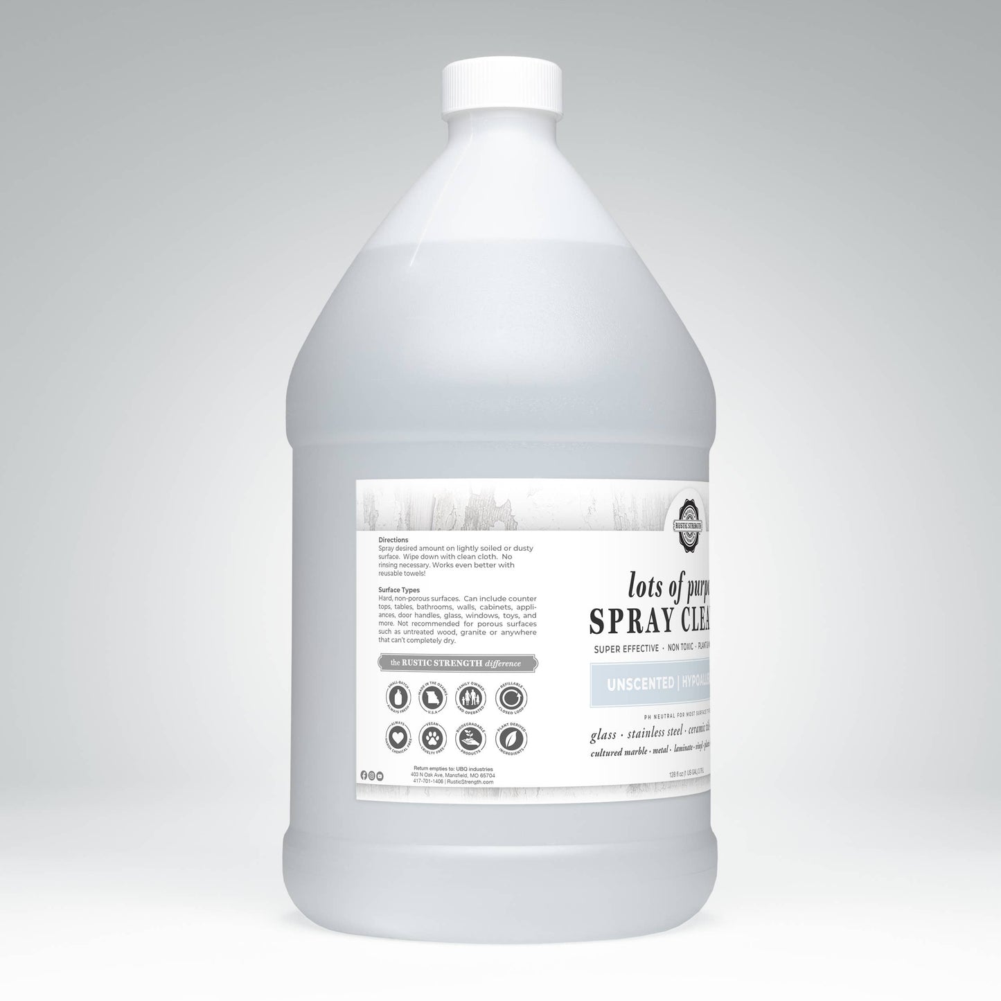 Rustic Strength: Multi-Purpose Spray Cleaner | Lemon Lime Orange Grapefruit