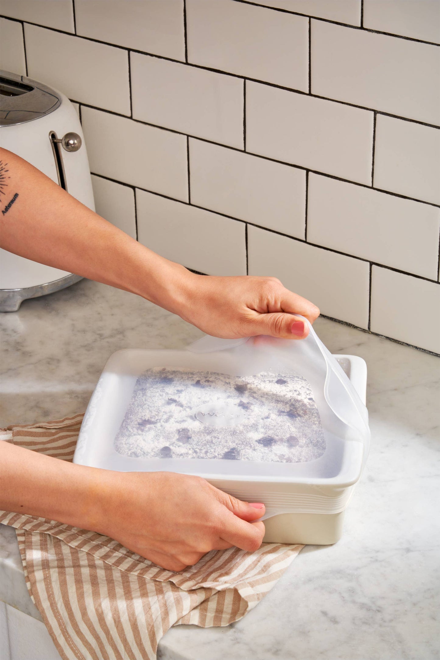 Reusable Silicone Stretch Baking Lids - Set of 3