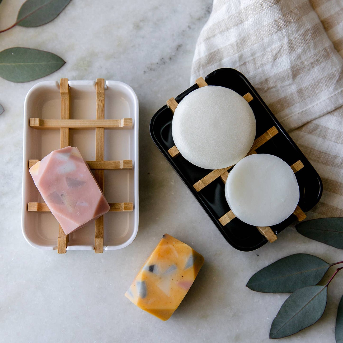 Earth Ahead: Biodegradable Soap Dish Tray - Black