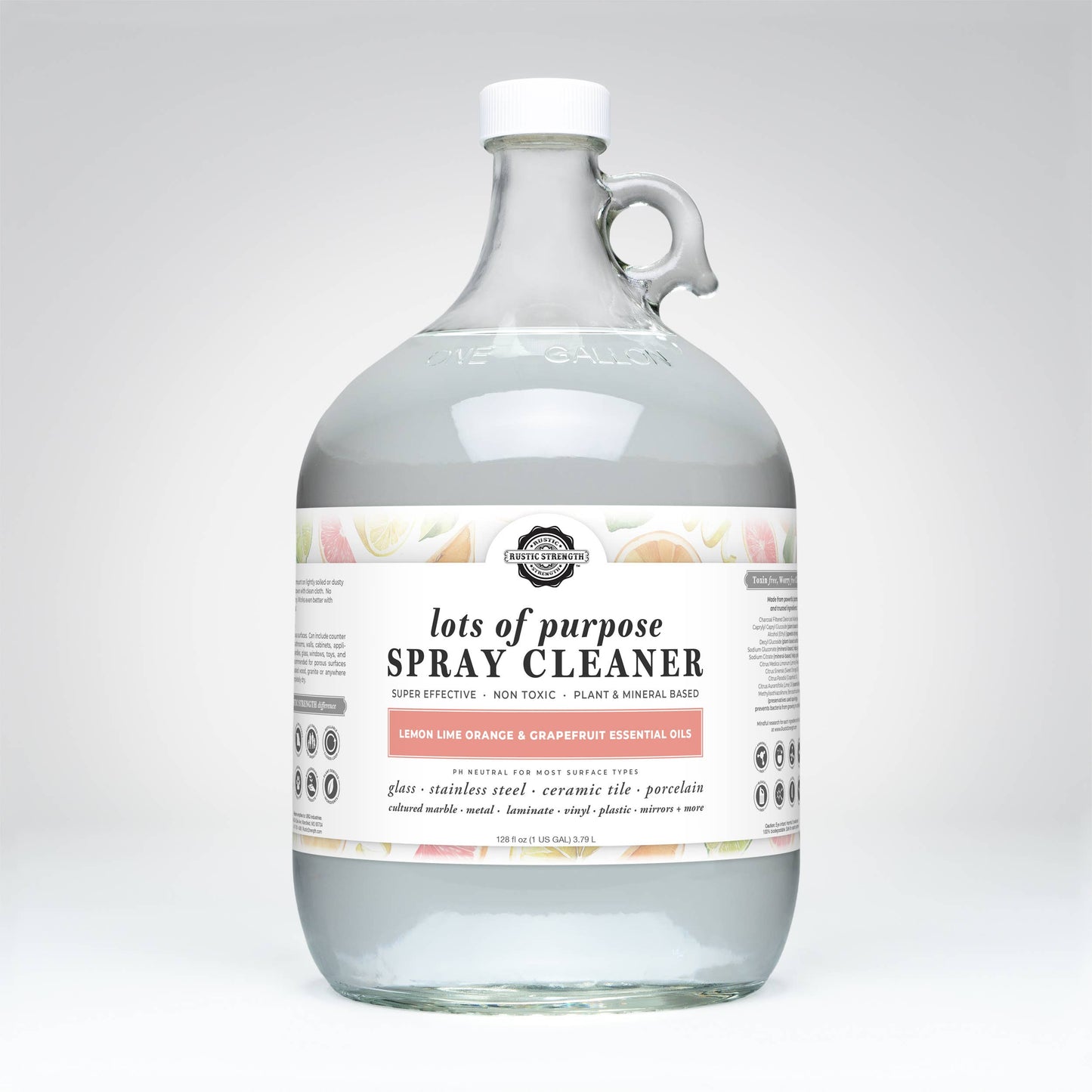 Rustic Strength: Multi-Purpose Spray Cleaner | Lemon Lime Orange Grapefruit
