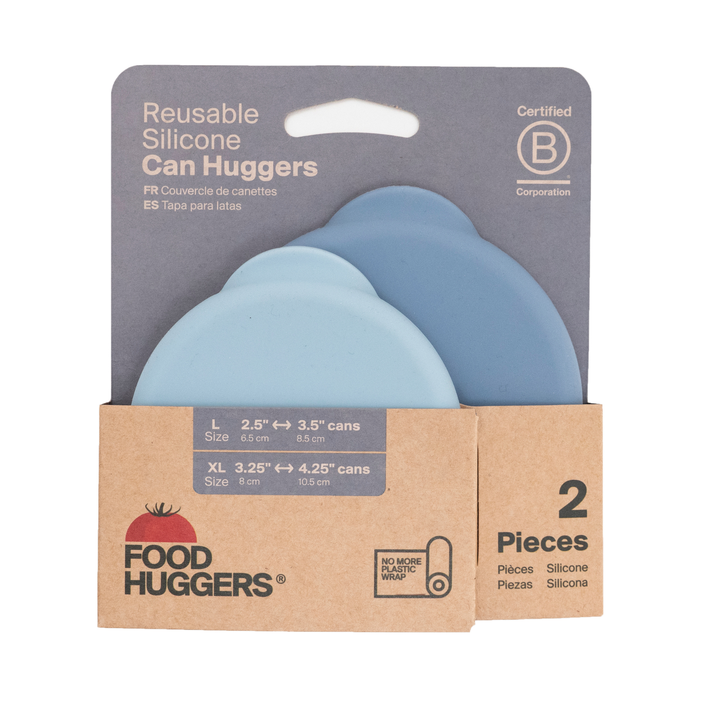 Food Huggers: Can Huggers Set of 2 - Cool Blue