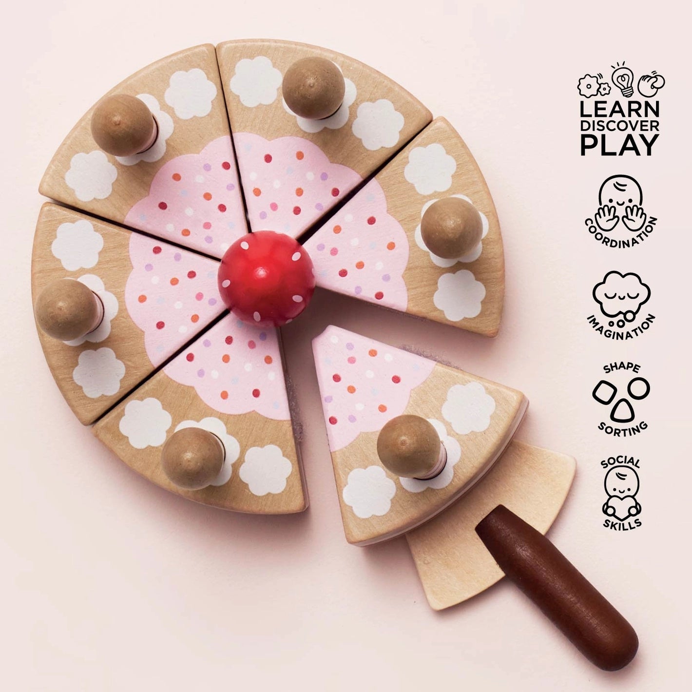 Le Toy Van Inc. Sliceable Birthday Cake & Candles | Tiny Tulip Haus
