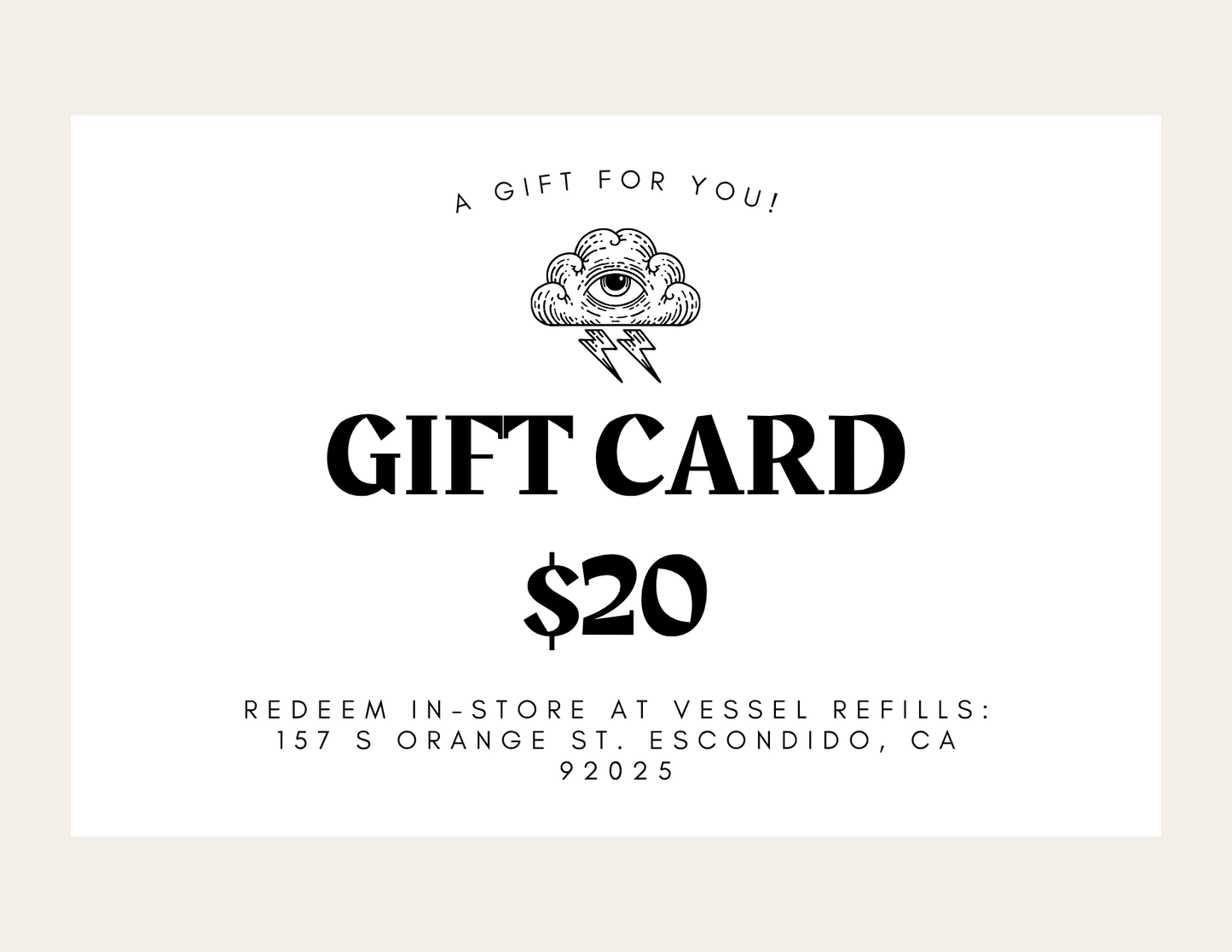 Vessel Refills Giftcard