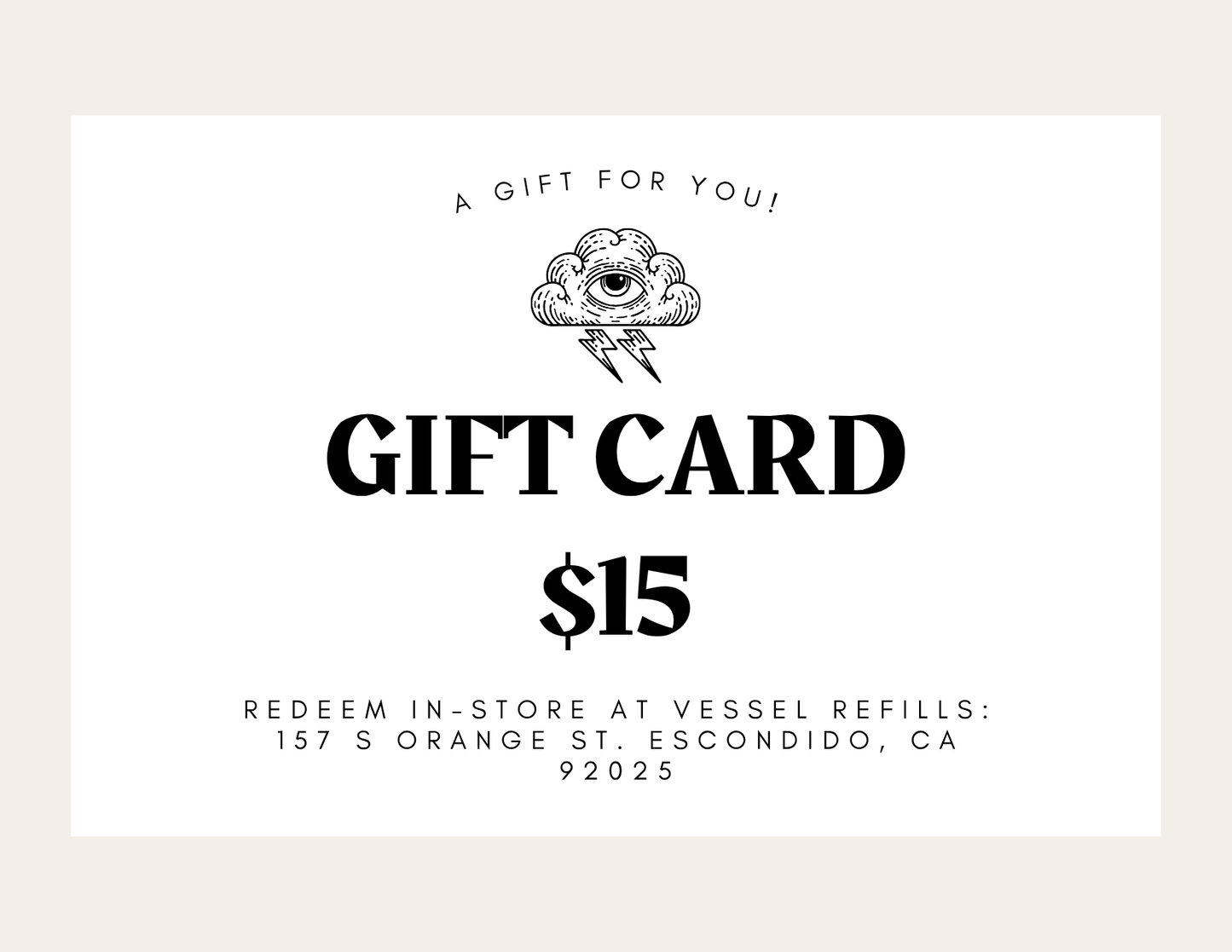 Vessel Refills Giftcard