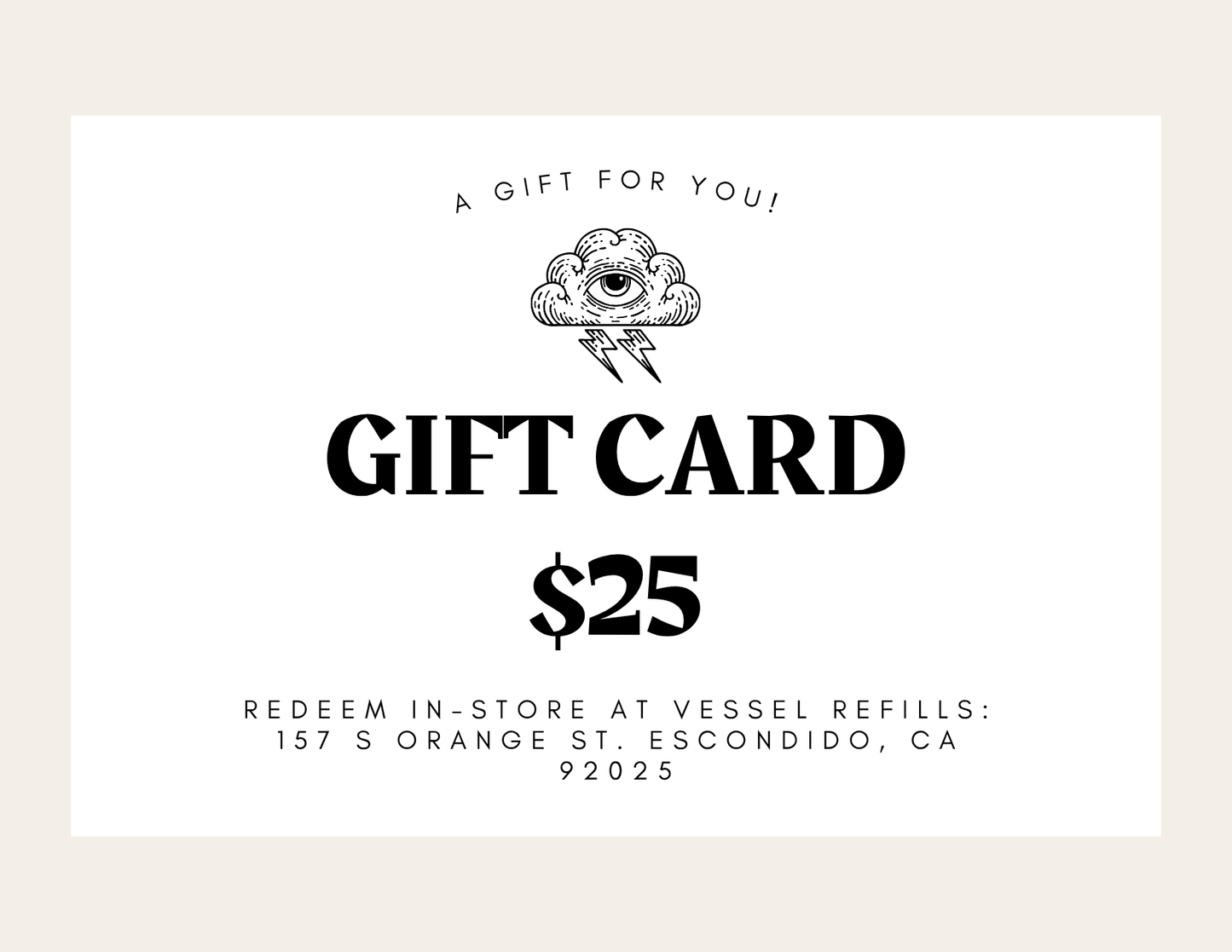 Vessel Refills Giftcard