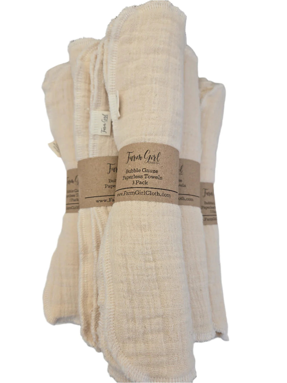 Farm Girl Cloth: Bubble Gauze Paperless Towels (Glass Cleaning Cloth) | 3 pack