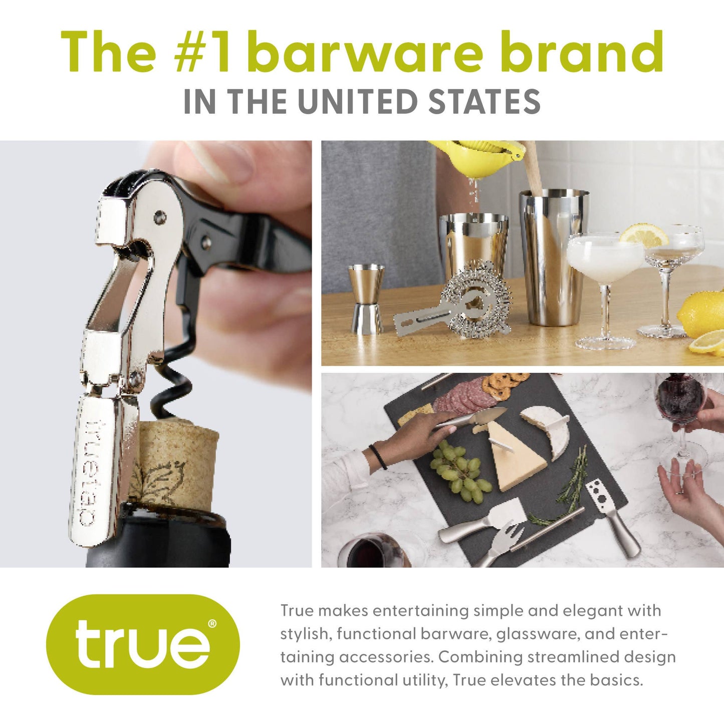 Reusable 8.5 inch Stainless Steel Straws | True