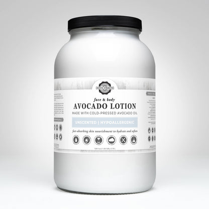 Bulk Avocado Lotion for Face and Body- Mild Formula, Paraben-Free