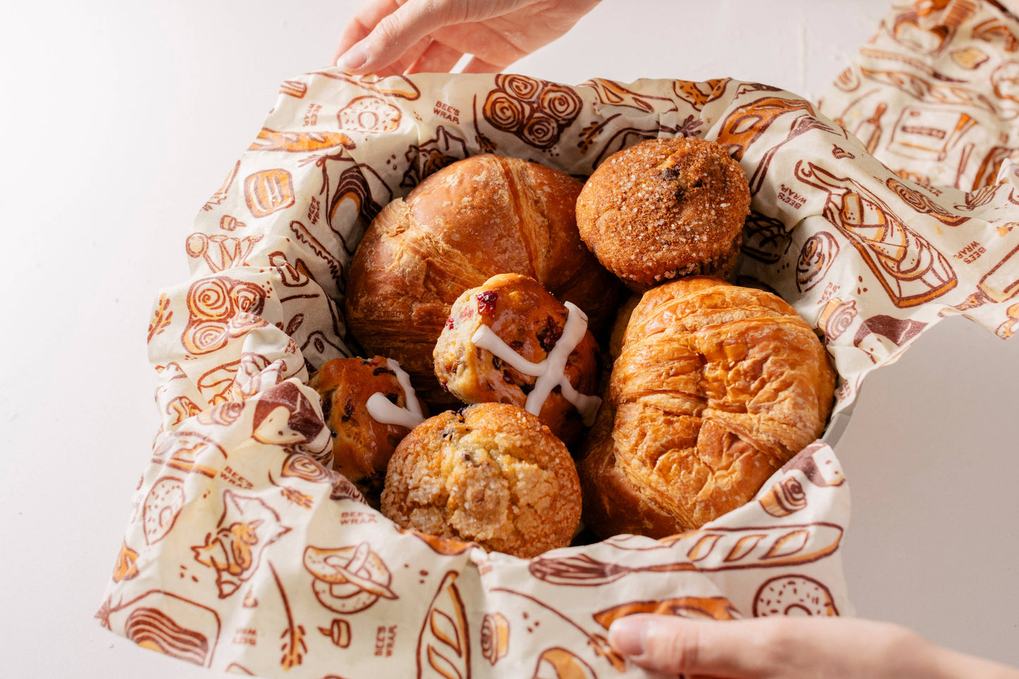 Bakery Lane - Bread Wrap, Seasonal Print | Bee's Wrap