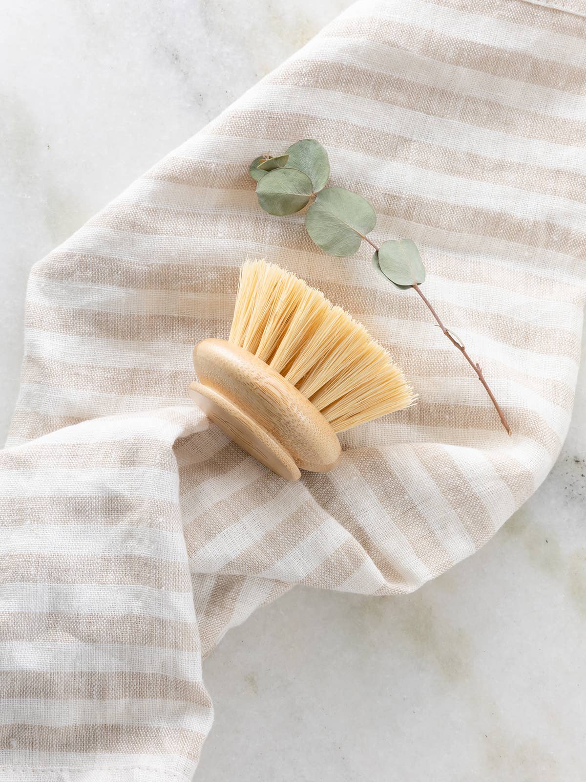 Earth Ahead: Sisal Bamboo Dish Brush with Replaceable Head – Wide Design