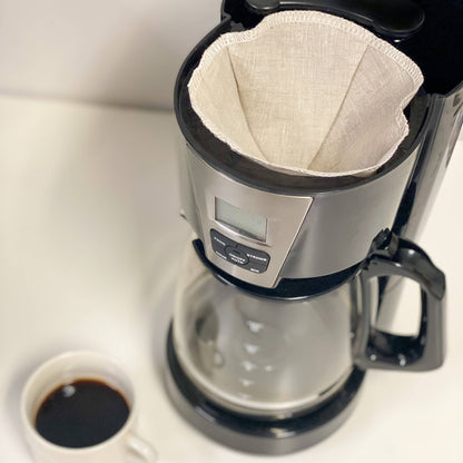 Organic Linen Coffee Filter: Basket - 2 Pack - Marley's Monsters
