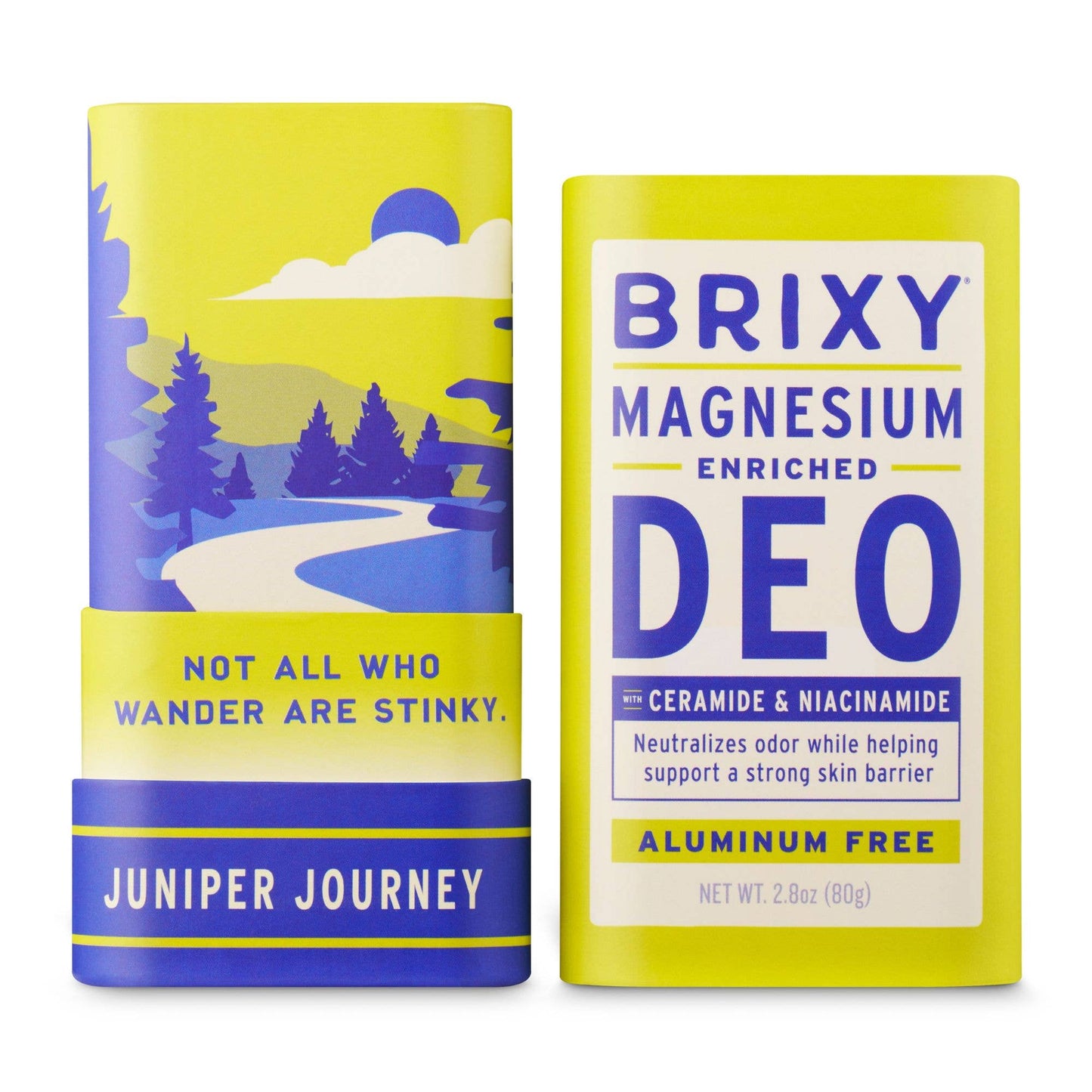 Magnesium Enriched Deodorant , Aluminum Free , Juniper Journey | Brixy