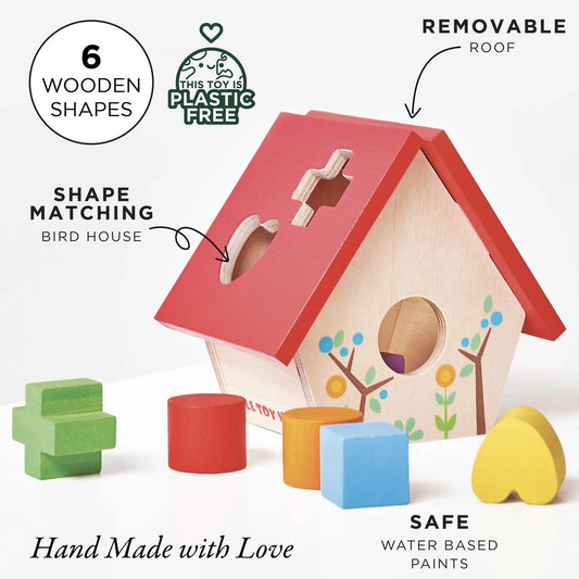 Le Toy Van Inc. Woodland Bird House Shape Sorter | Tiny Tulip Haus