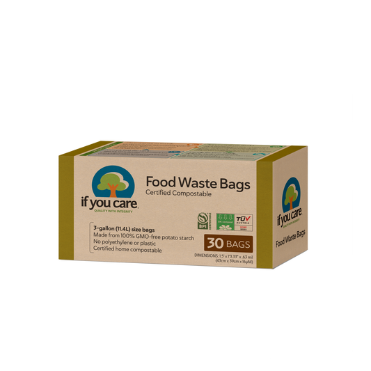 3 Gallon Certified Compostable Food Waste Bags – If You Care