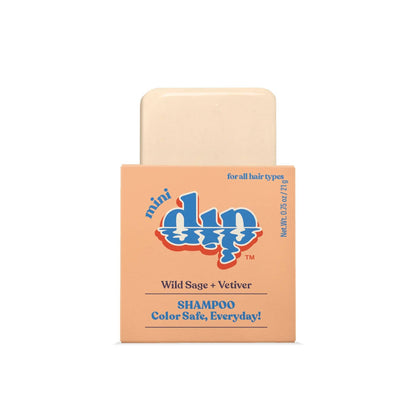 Mini Dip Color Safe Shampoo Bar for Every Day - Wild Sage & Vetiver