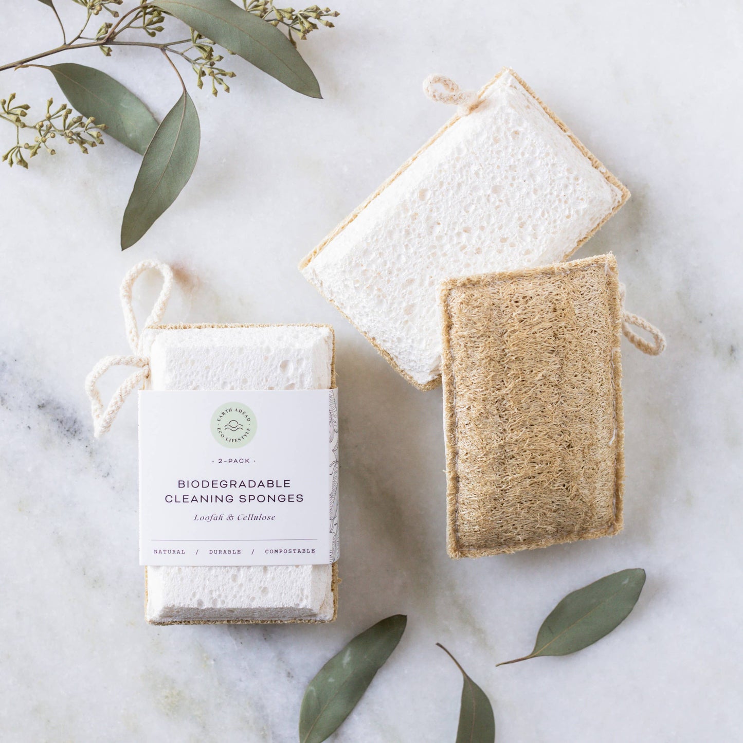 Biodegradable Loofah & Cellulose Cleaning Sponge
