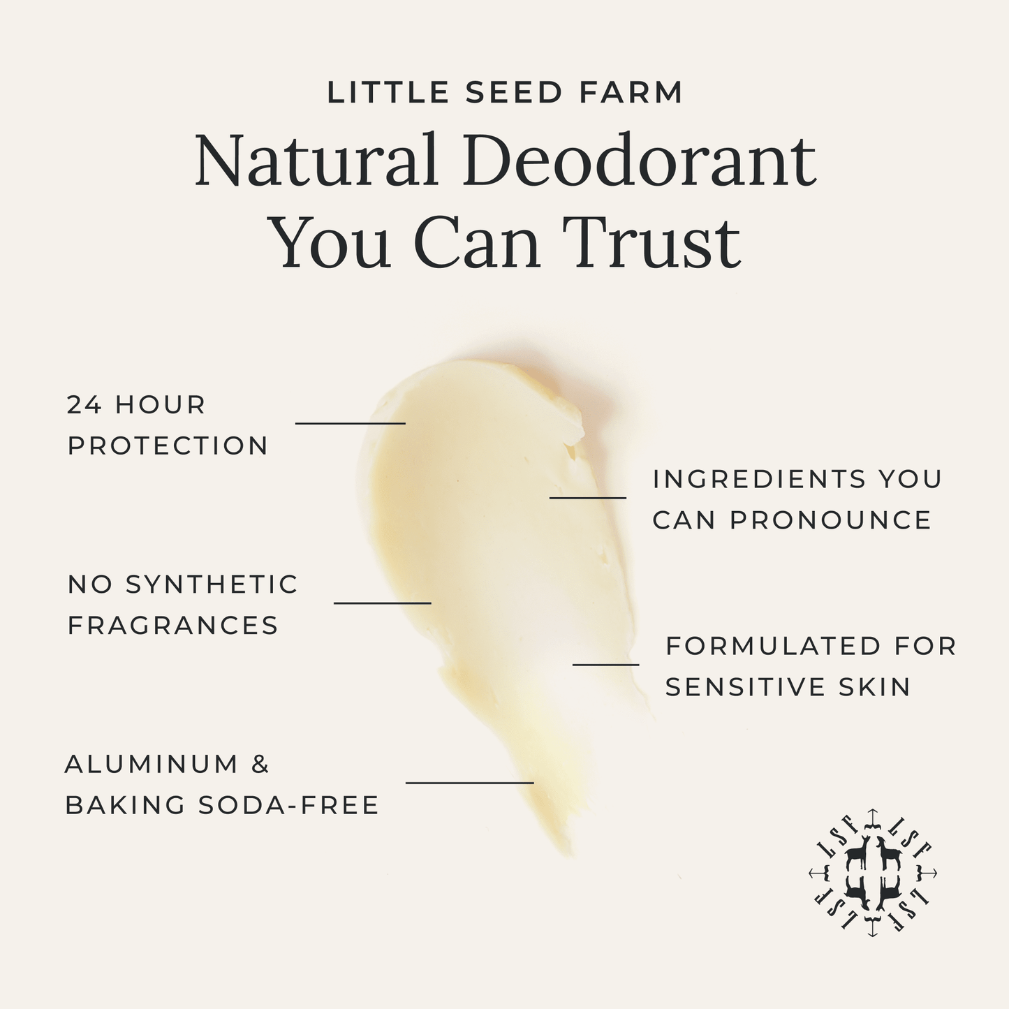 Rosemary Patchouli Deodorant Cream | Little Seed Farm