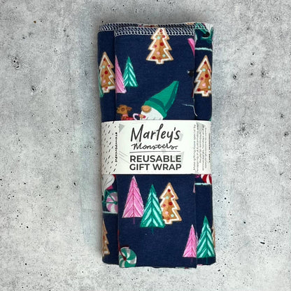 Holiday Reusable Gift Wrap | Marley's Monsters 3 pc Set