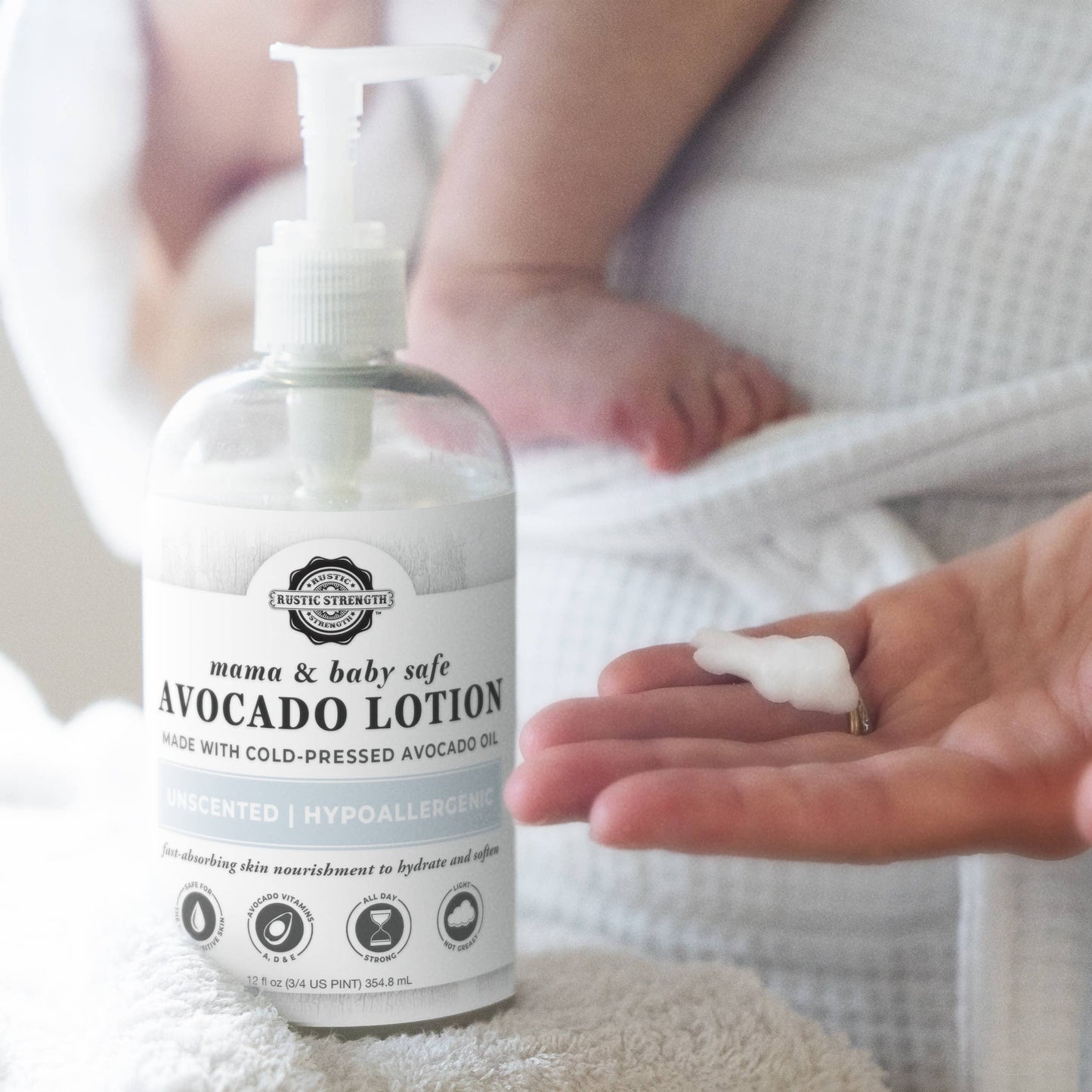 Bulk Avocado Lotion for Face and Body- Mild Formula, Paraben-Free
