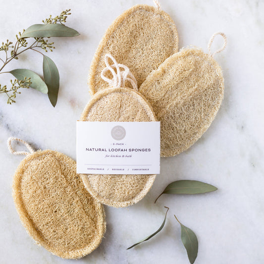 Double Layer Large Natural Loofah Sponge | Earth Ahead