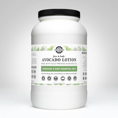 Bulk Avocado Lotion for Face and Body- Mild Formula, Paraben-Free