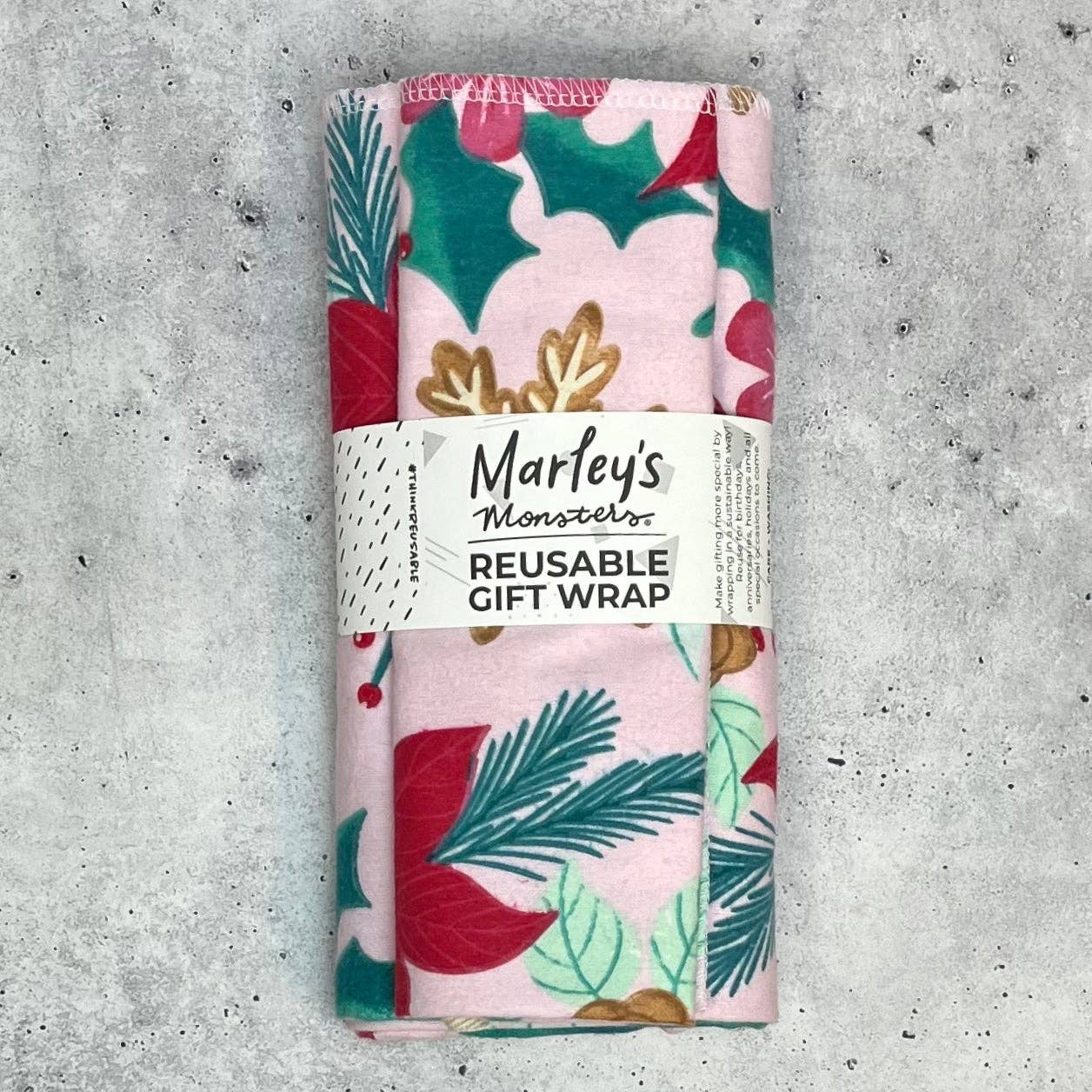 Holiday Reusable Gift Wrap | Marley's Monsters 3 pc Set