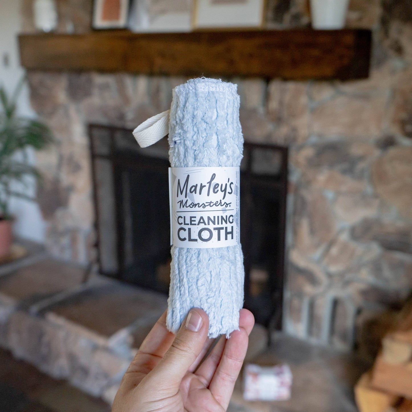 Cleaning Cloth: Black Cotton Chenille - Marley's Monsters
