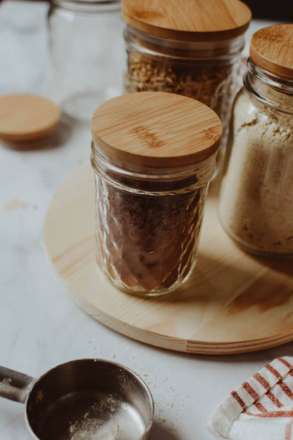Bamboo Jar Lid Regular Mouth