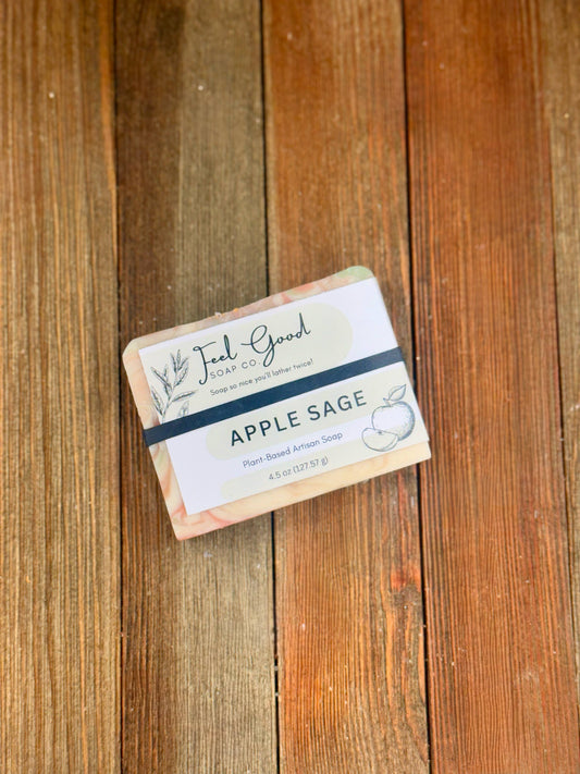 Feel Good Market: Apple Sage Organic Coconut Milk Soap 