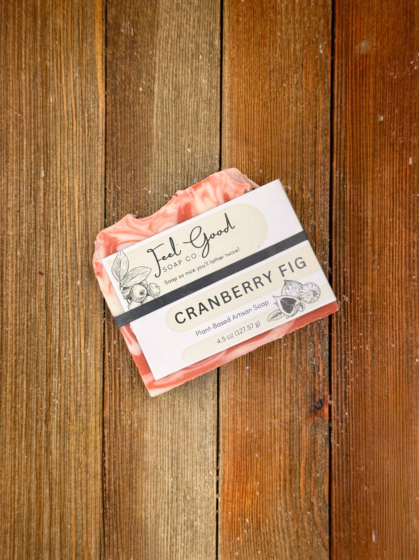 Feel Good Market: Cranberry Fig Organic Coconut Milk and Shea Butter Soap