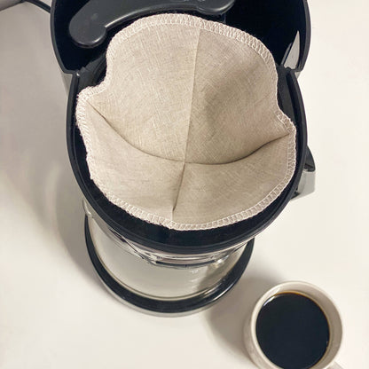 Organic Linen Coffee Filter: Basket - 2 Pack - Marley's Monsters