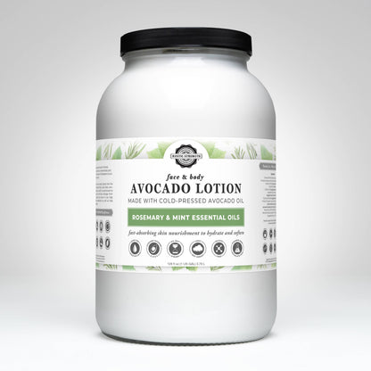 Bulk Avocado Lotion for Face and Body- Mild Formula, Paraben-Free
