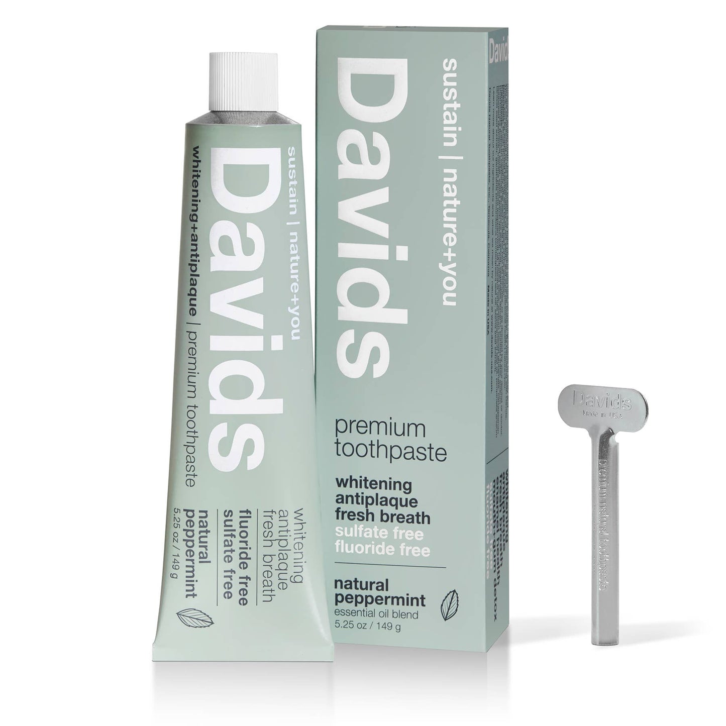 Davids premium toothpaste  /  peppermint (No NHA)