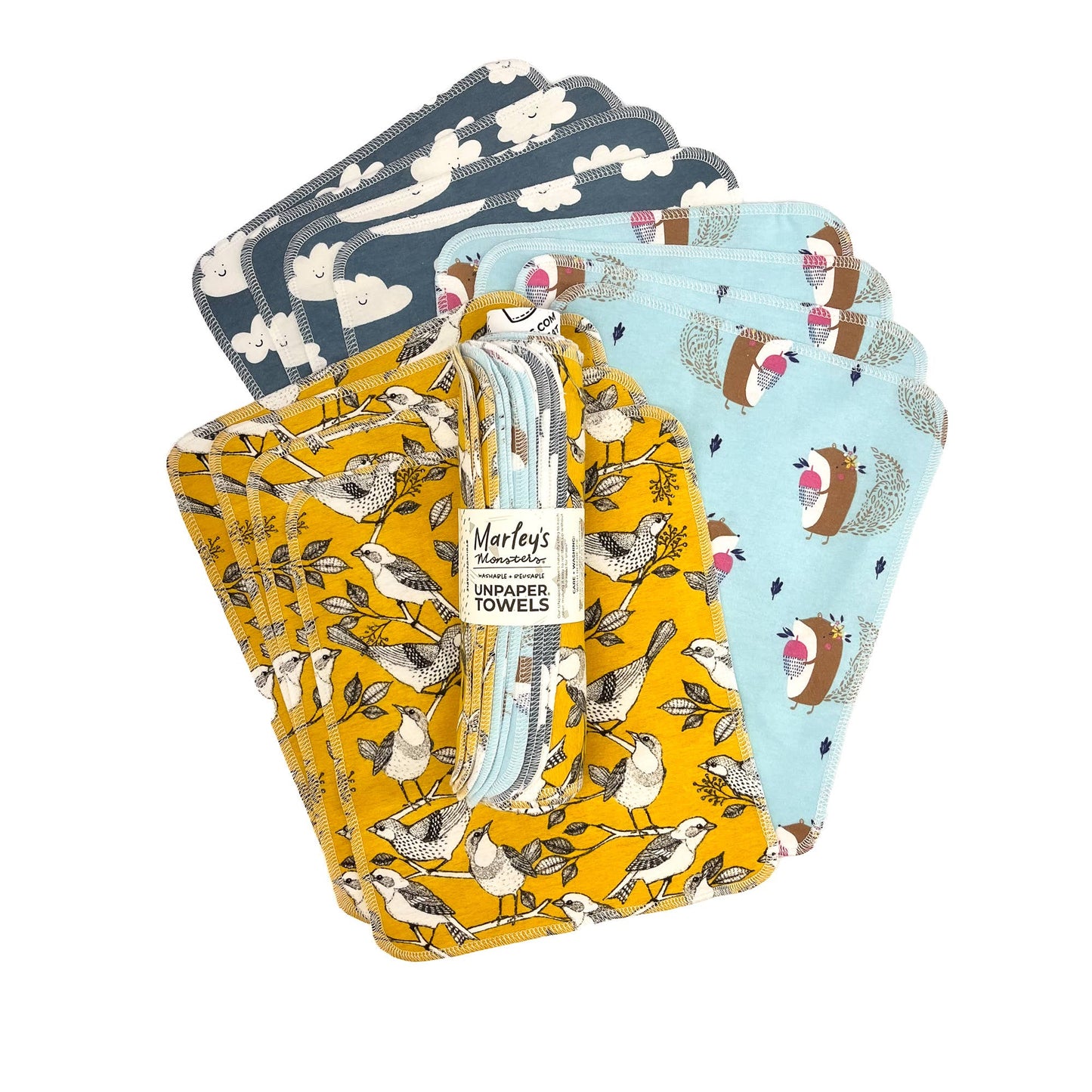 UNpaper® Towels: Prints, 12 count with craft tube, Marley's Monsters