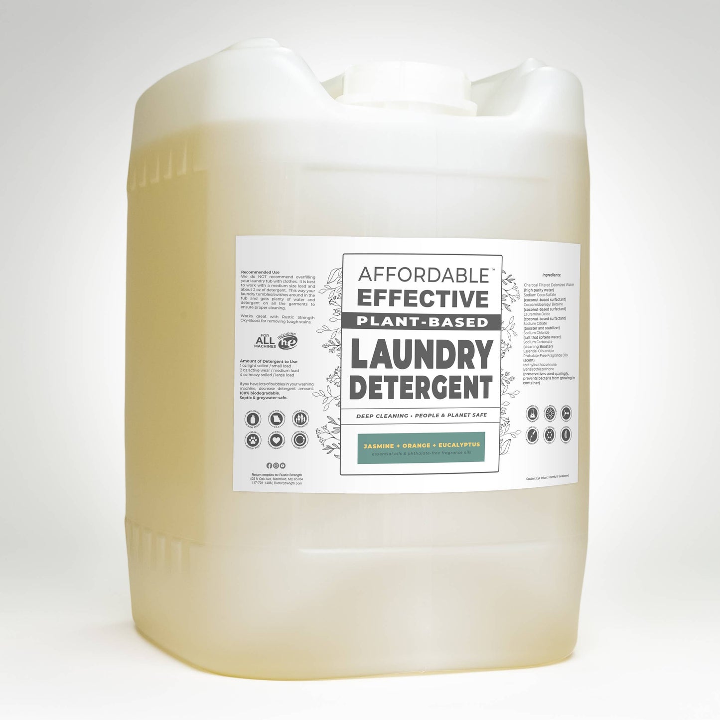 Liquid Laundry Detergent | Jasmine Orange Eucalyptus