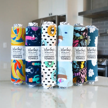 UNpaper® Towels: Prints, 12 count with craft tube, Marley's Monsters