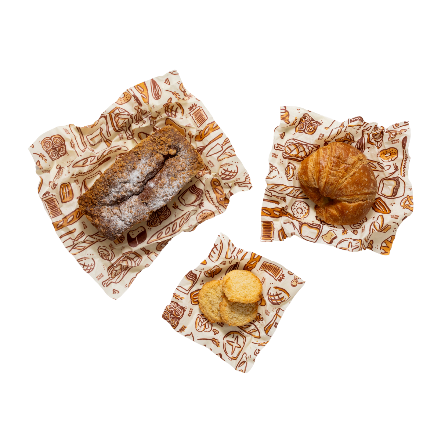 Bakery Lane - Assorted 3 Pack - Seasonal Print | Bee's Wrap